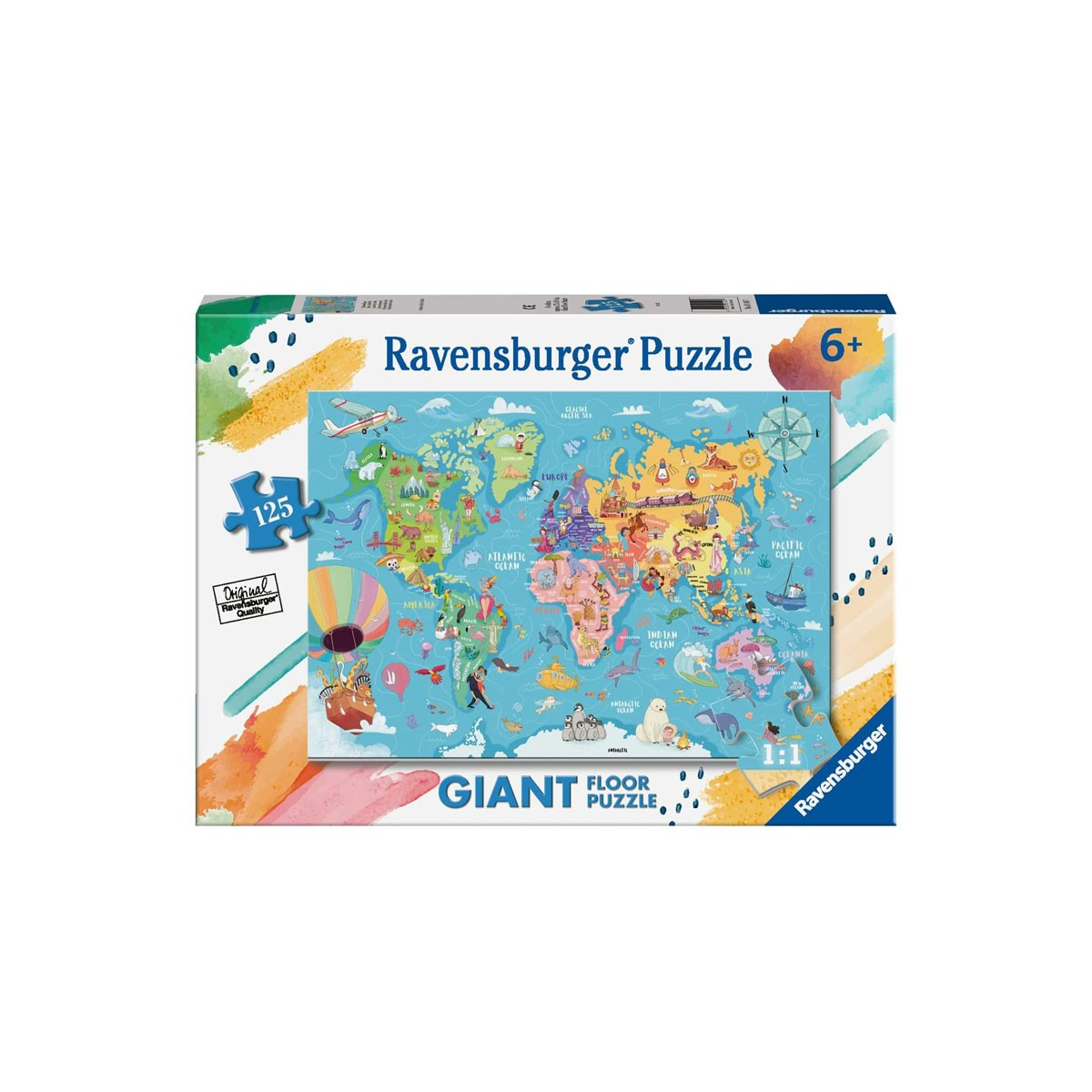 Mappa Mondo 125p - Ravensburger - PUZZLE - td-toys.it