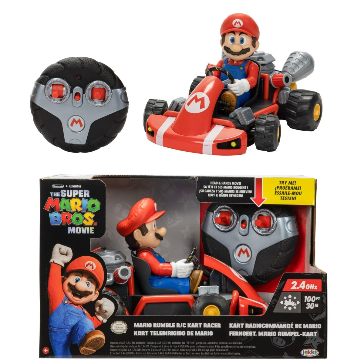 Super Mario Movie radiocomando rumble - Jakks Pacific - RADIOCOMANDI - td-toys.it