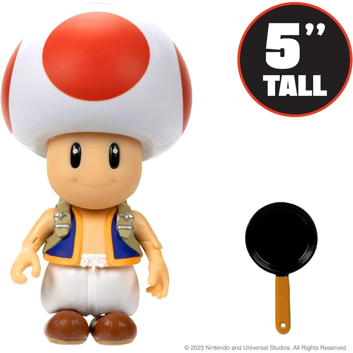 Super Mario Movie action figures 13 cm con accessorio - Toad - Jakks Pacific - BAMBINO - td-toys.it