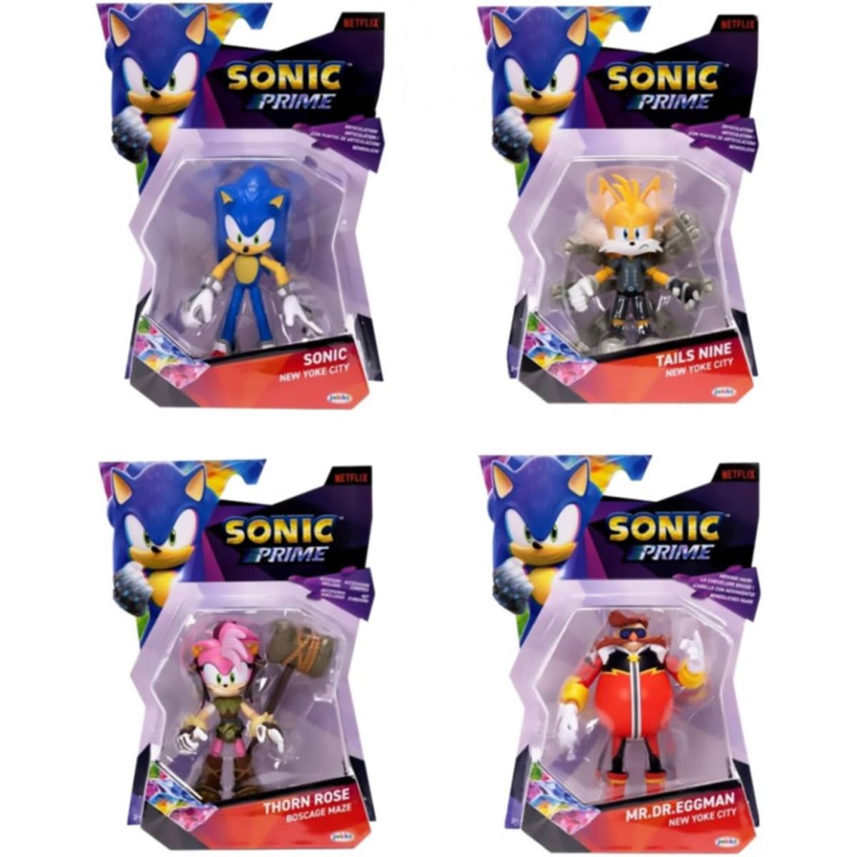 Sonic Prime action figures 13 cm assortimento serie 1-BAMBINO