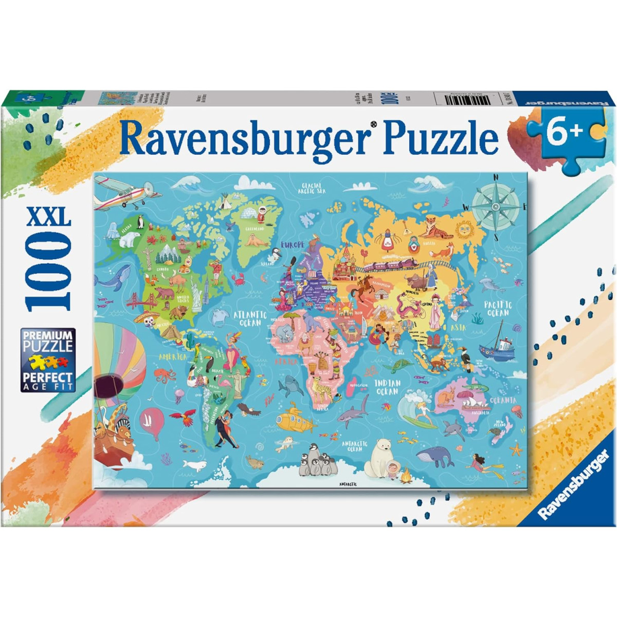 Mappa Mondo 100p - Ravensburger - PUZZLE - td-toys.it