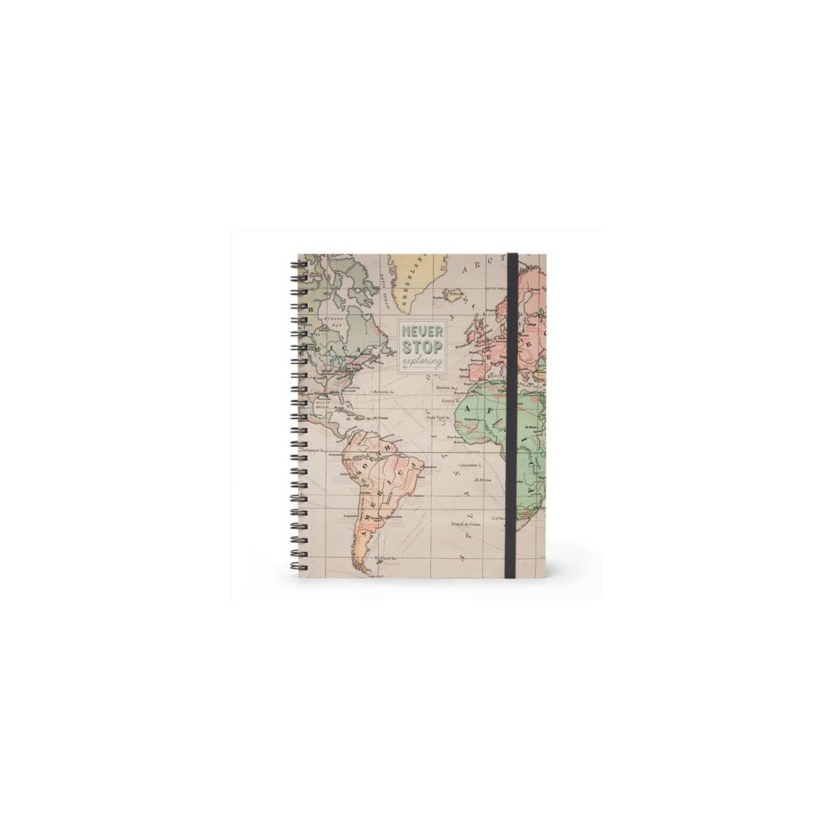 QUADERNO SPIRALATO A RIGHE - SPIRAL NOTEBOOK - MAXI - TRAVEL-LEGAMI MILANO