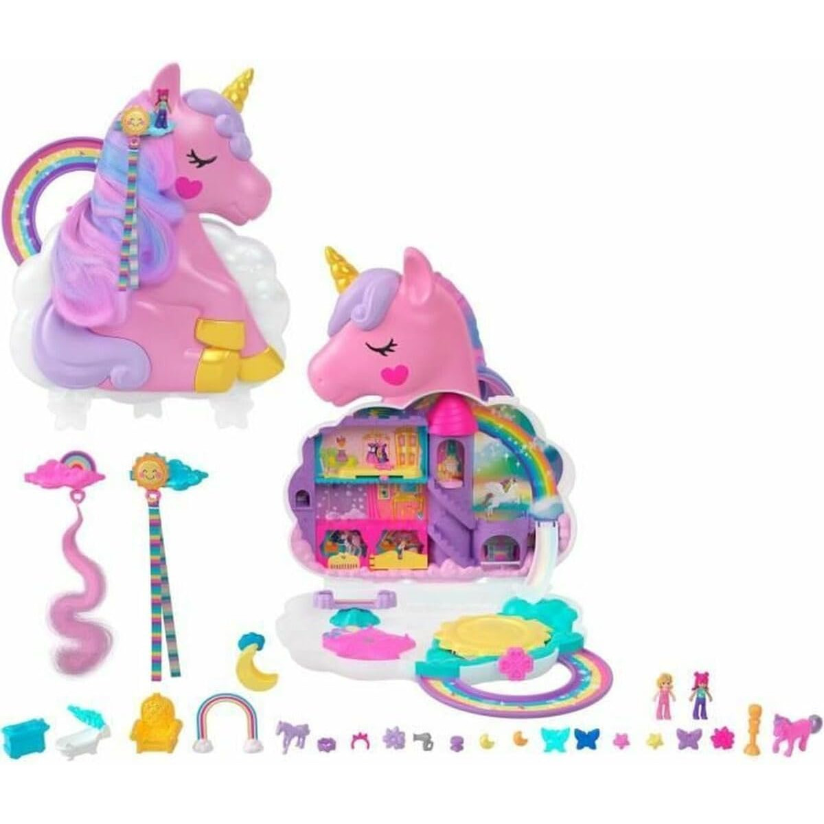 SALONE DI BELLEZZA UNICORNO ARCOBALENO - MATTEL - CHILD - td-toys.it