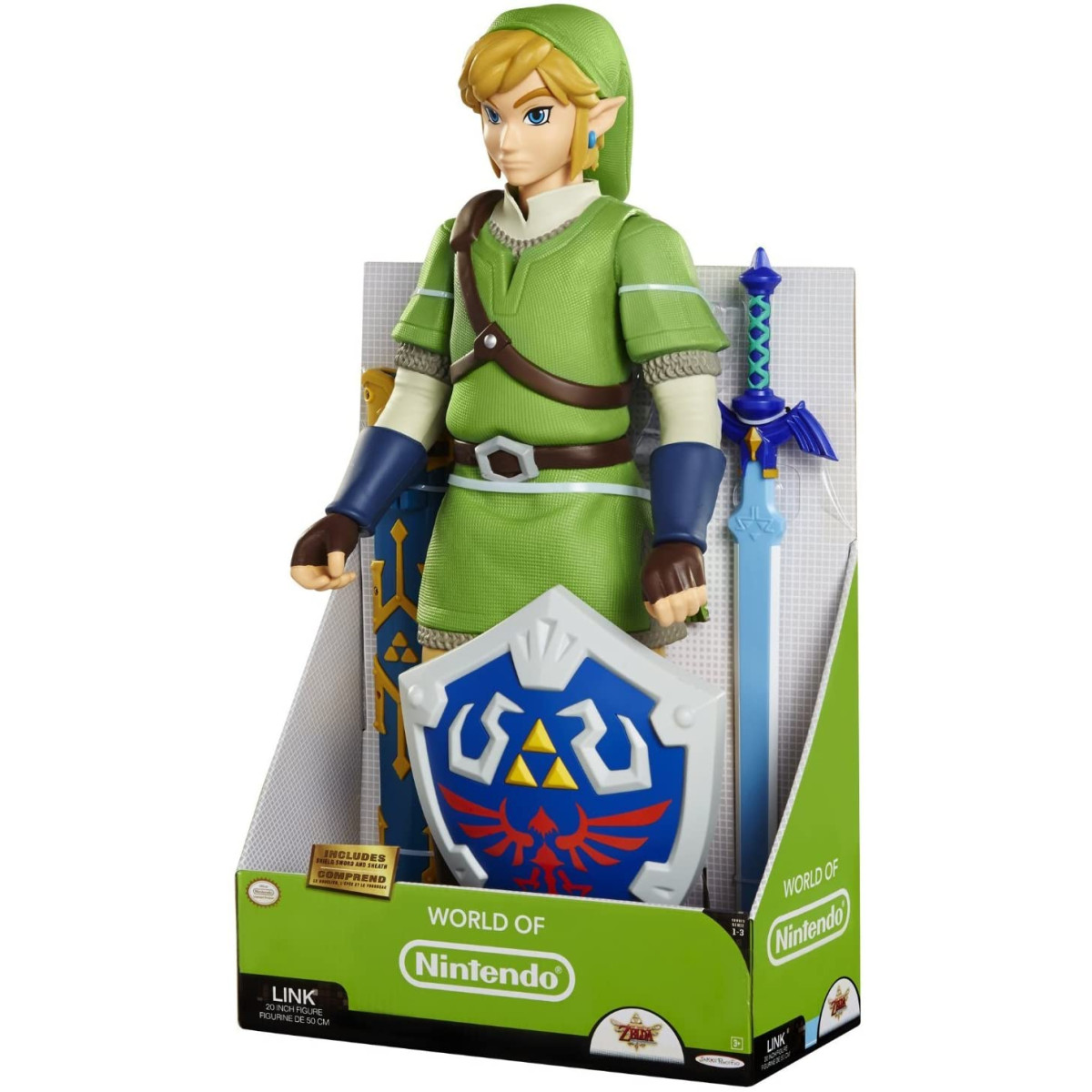 JAKKS PACIFIC NINTENDO THE LEGEND OF ZELDA LINK FIGURE 50 CM (Action Figures) - NINTENDO - ACTION FIGURE - td-toys.it