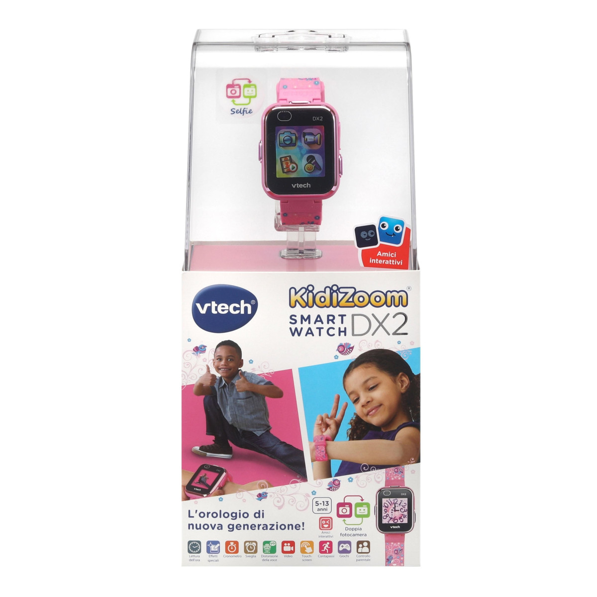 KIDIZOOM ® SMARTWATCH DX2 ROSA - VTECH - CHILD - td-toys.it