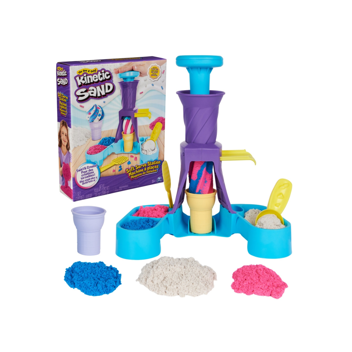 Spin Master - Kinetic Sand Playset Gelateria Colorata - SPINMASTER - UNISEX - td-toys.it