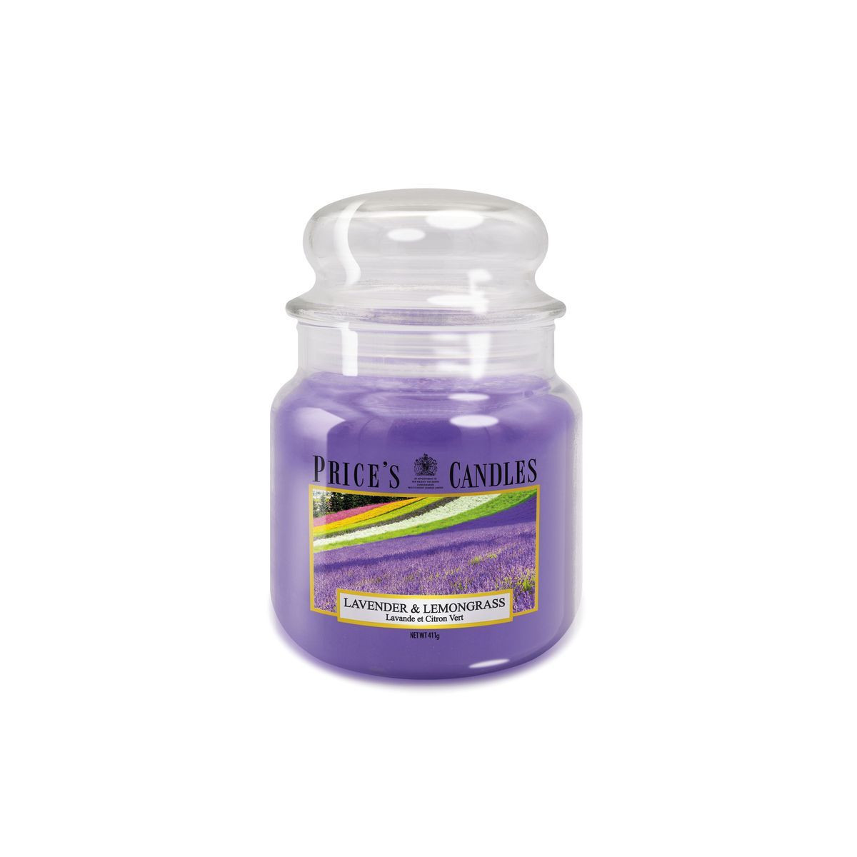 GIARA MEDIA LAVENDER & LEMONGRASS - Seven - Price's Candles - td-toys.it