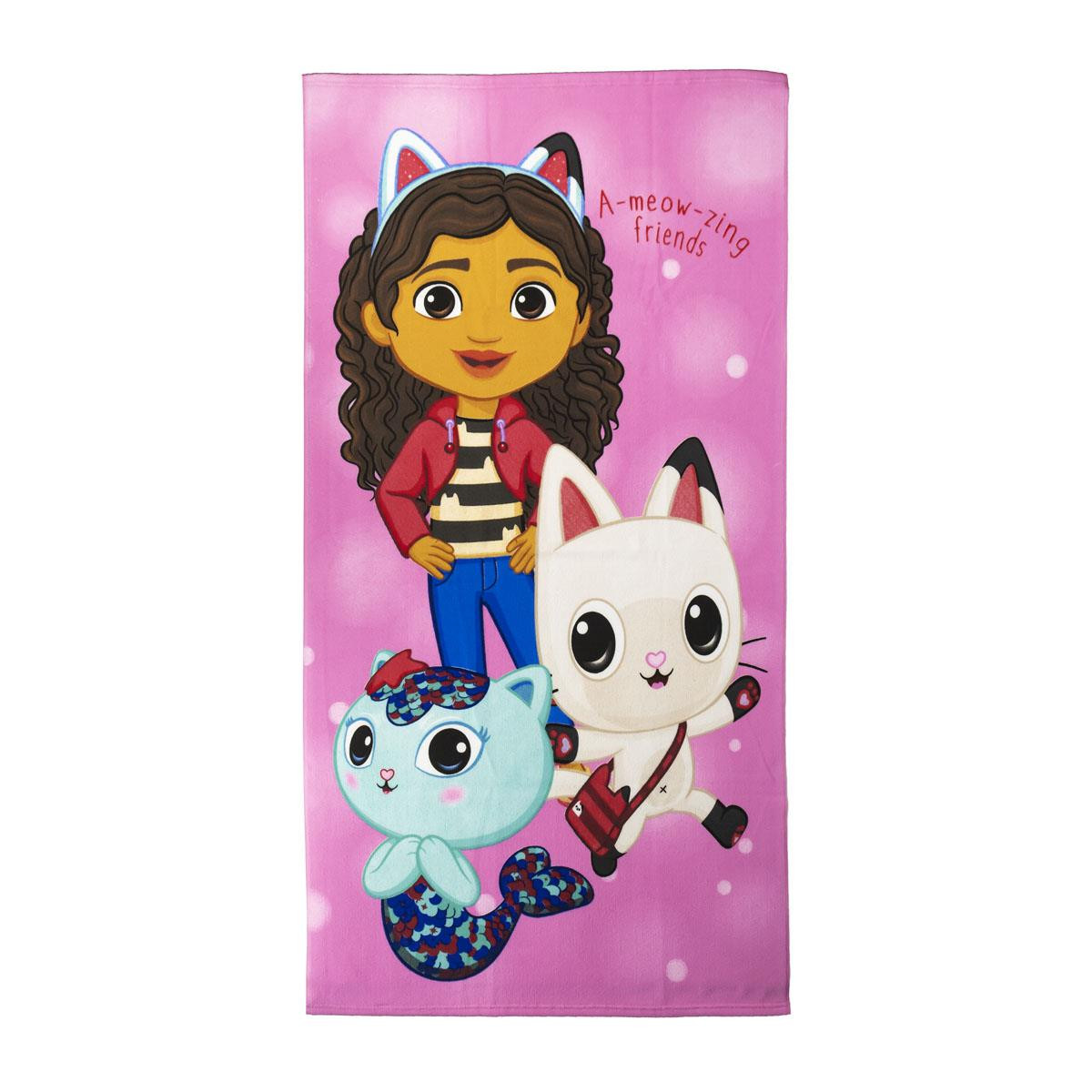 TELO POLIESTERE GABBY´S DOLLHOUSE - CERDÁ - BEACH TOWEL - td-toys.it