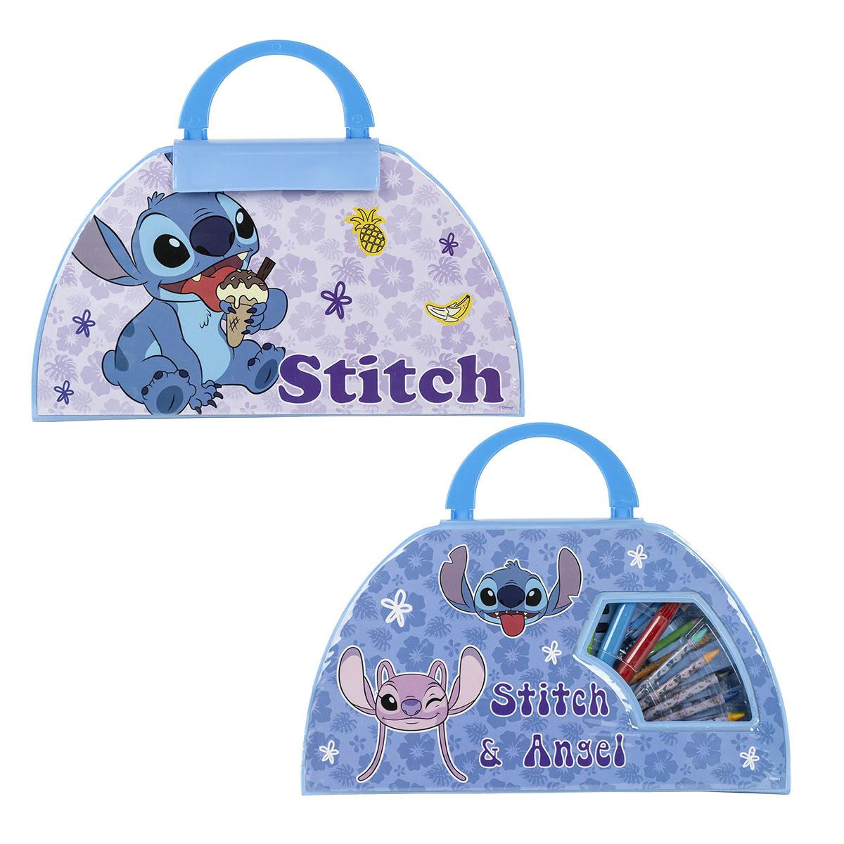 SET CARTOLERIA DA COLORARE 50 PIEZAS STITCH-SET DA DISEGNO