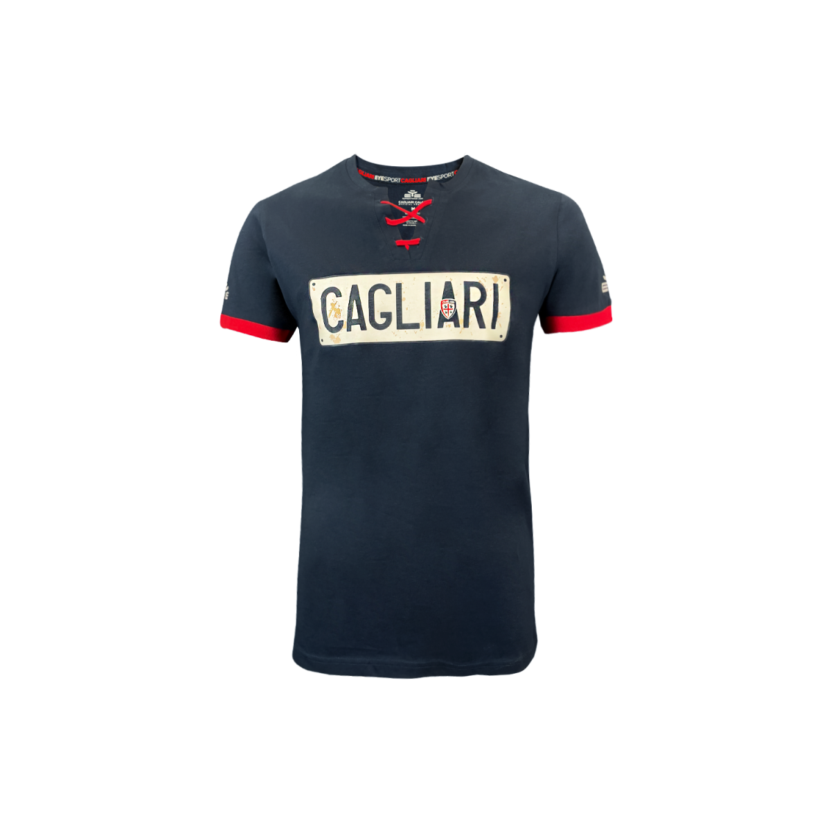 CAGLIARI CALCIO 23/24 – T-SHIRT FAN TARGA YS - EYE SPORT - T-SHIRTS - td-toys.it