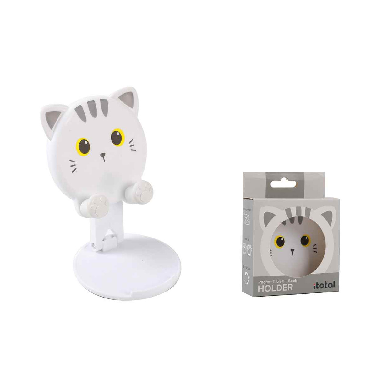 SUPPORTO PER TELEFONO WHITE CAT - I-TOTAL - GADGETS - td-toys.it