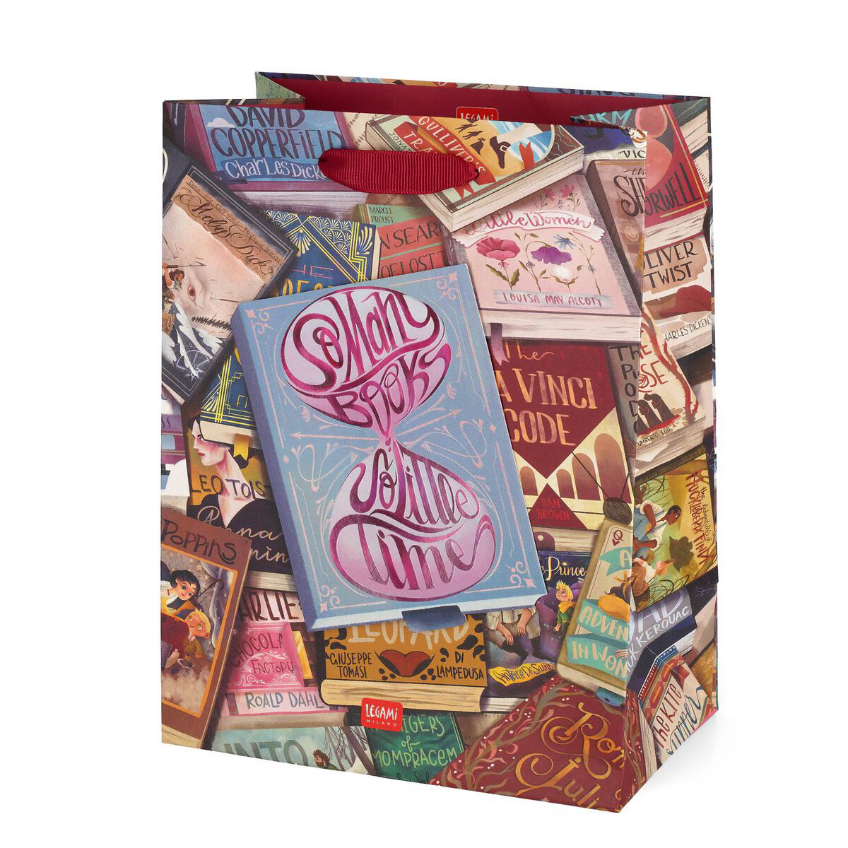 SACCHETTO REGALO - GIFT BAG - MEDIUM - BOOK LOVER-LEGAMI MILANO