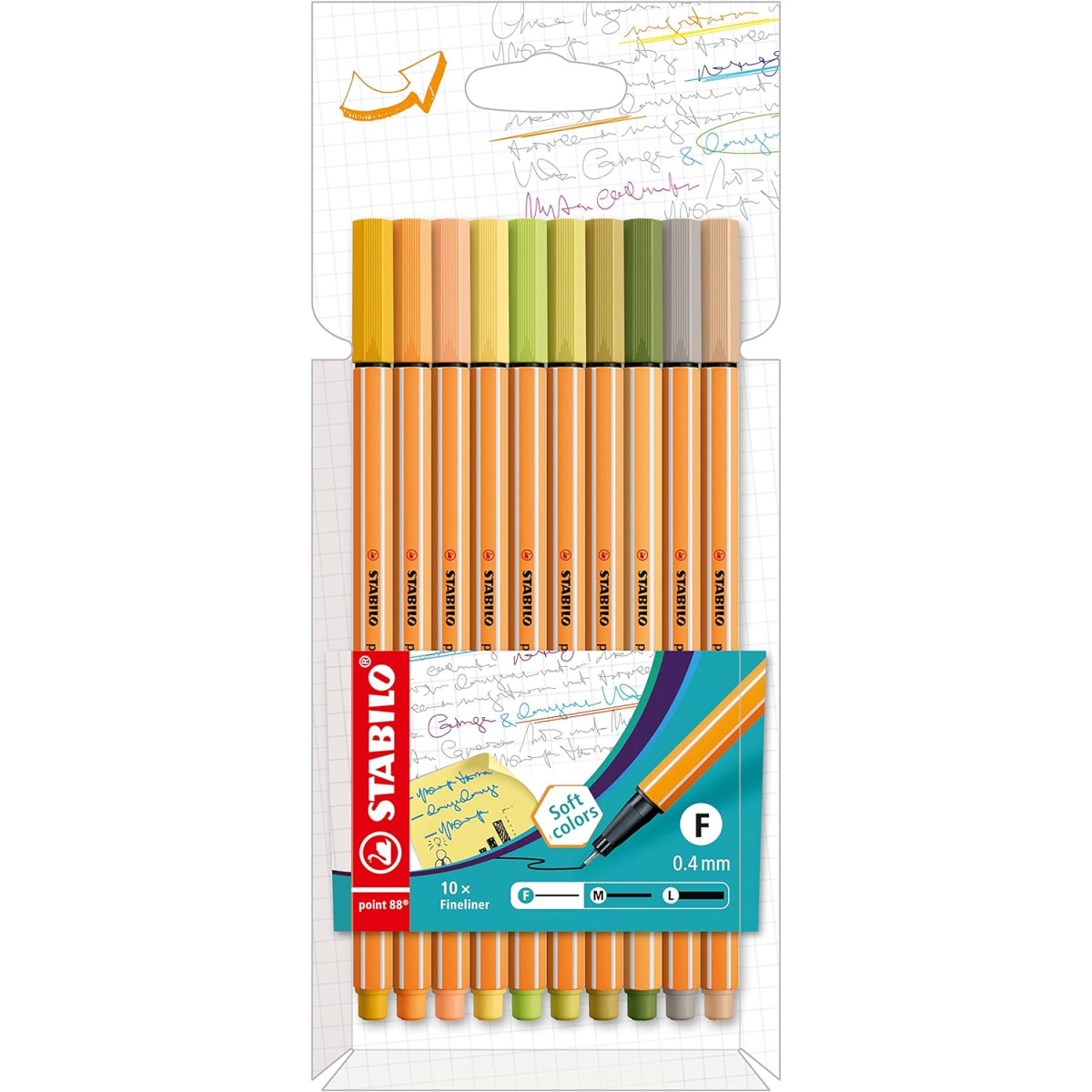 STABILO POINT 88 10PZ | PENS-MARKERS-PENCILS-ERASERS | Td-toys.it