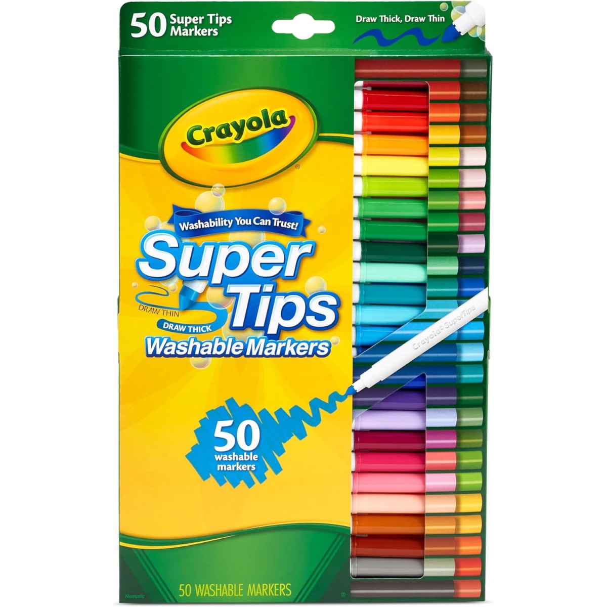 50 pennarelli superpunta lavabili-PENS-MARKERS-PENCILS-ERASERS