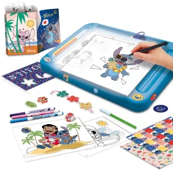 TD Toys|STITCH DRAWING SCHOOL WITH LIGHT TABLE8008324107582