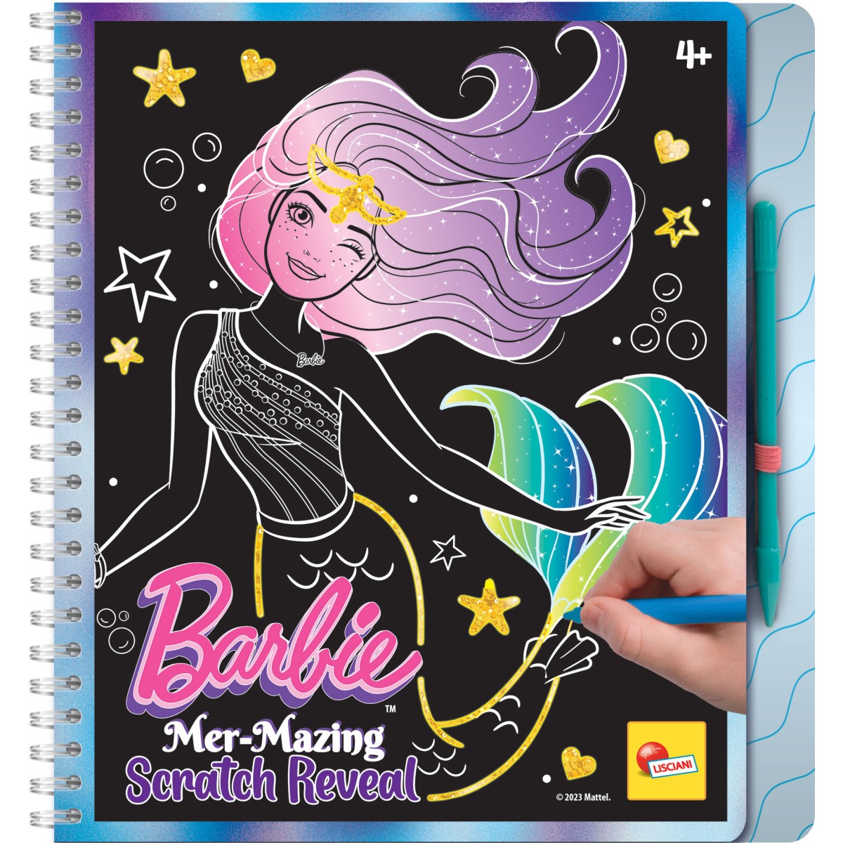 BARBIE SKETCHBOOK MER-MAZING SCRATCH REVEAL-TO COLOR