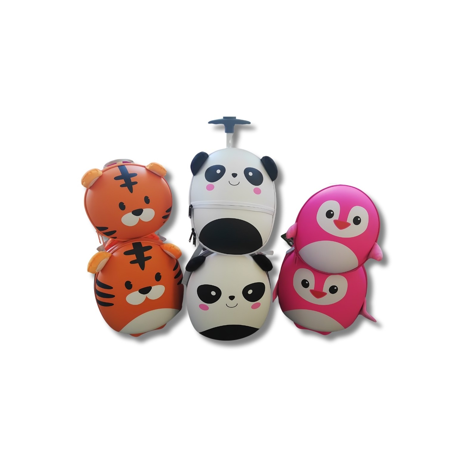 SET TROLLEY+ZAINO SMALL RIGIDO SJ GANG FANCYANIMALS-BACKPACKS