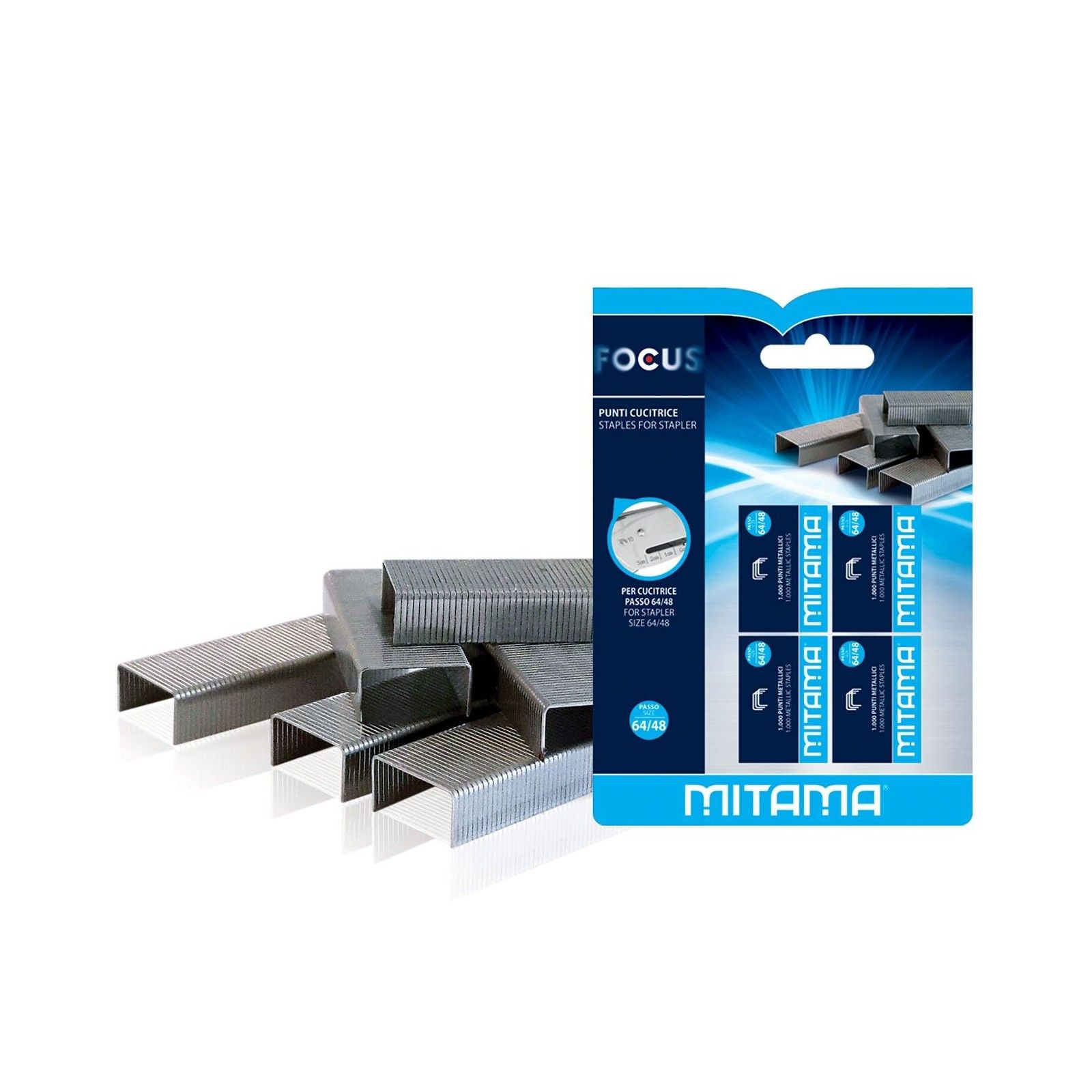 PUNTI CUCITRICE 64/48 UNIVERSALI 4000PZ 4 SCAT. MITAMA SEWING MACH...