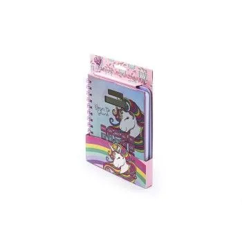 TD Toys|SPIRAL NOTEBOOK WITH CALCULATOR UNICORN TRI-COASTAL BTS KIDS8058040263314
