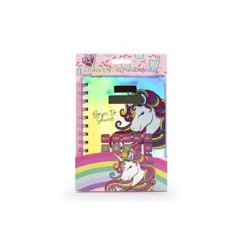 TD Toys|SPIRAL NOTEBOOK WITH CALCULATOR UNICORN TRI-COASTAL BTS KIDS8058040263314