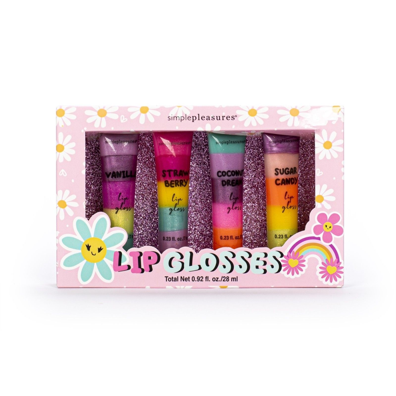 LIP GLOSS SET FLOWERS TRI-COASTAL BTS KIDS | SCHOOL | Td-toys.it