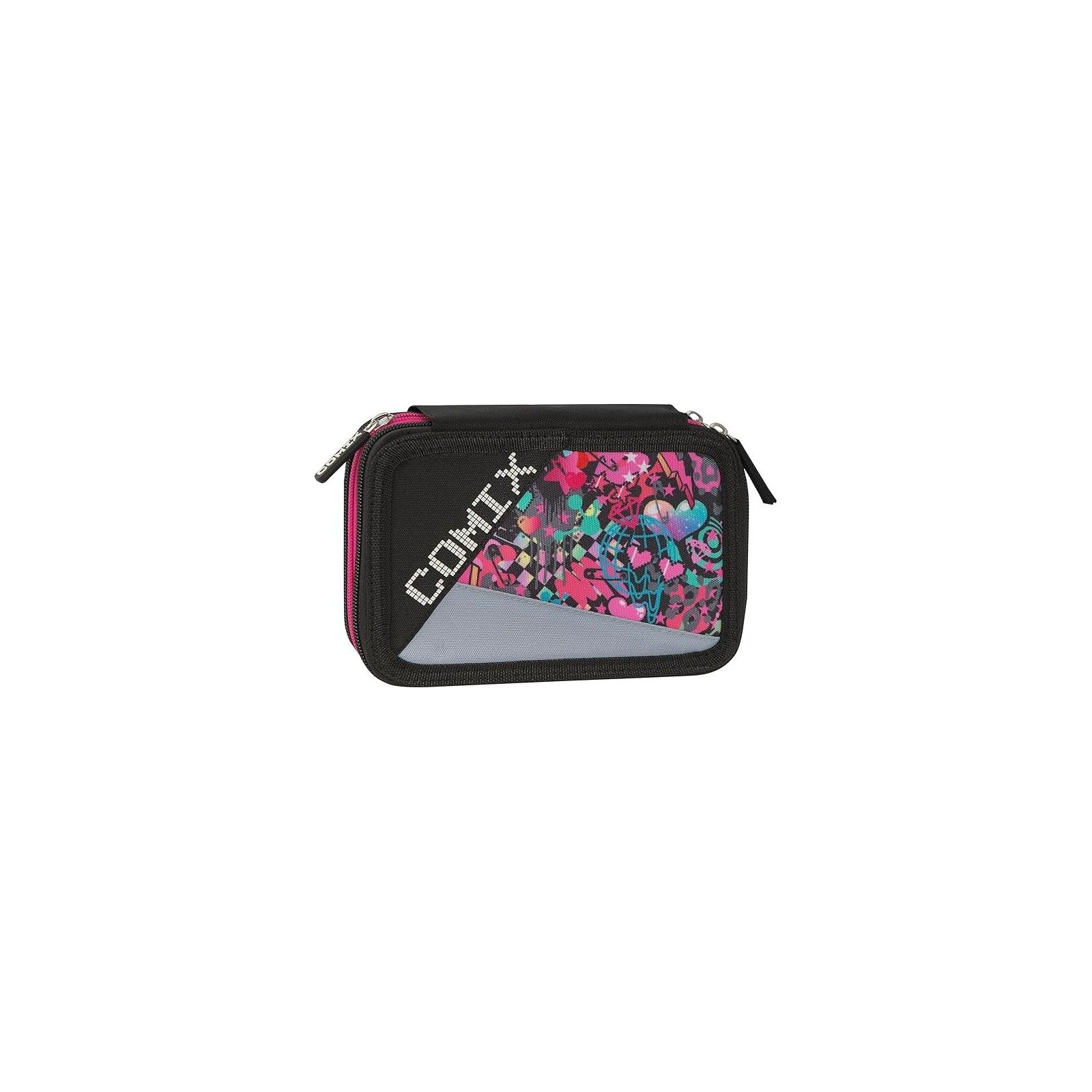 AST. CORREDO 3 ZIP COMIX BRIGHT HEARTS GIRL PENCIL CASES