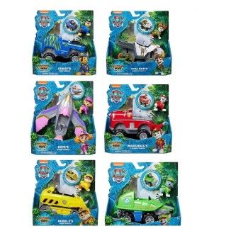 PAW PATROL JUNGLE PUPS VEICOLO DELUXE TRASFORMABILI ASSSORTITI-GIOCATTOLI PER BAMBINO