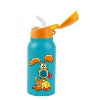 BORRACCIA TERMICA 350 ML J THE DOG KIDS CON TAPPO RICHIUDIBILE-GADGET- TD Toys