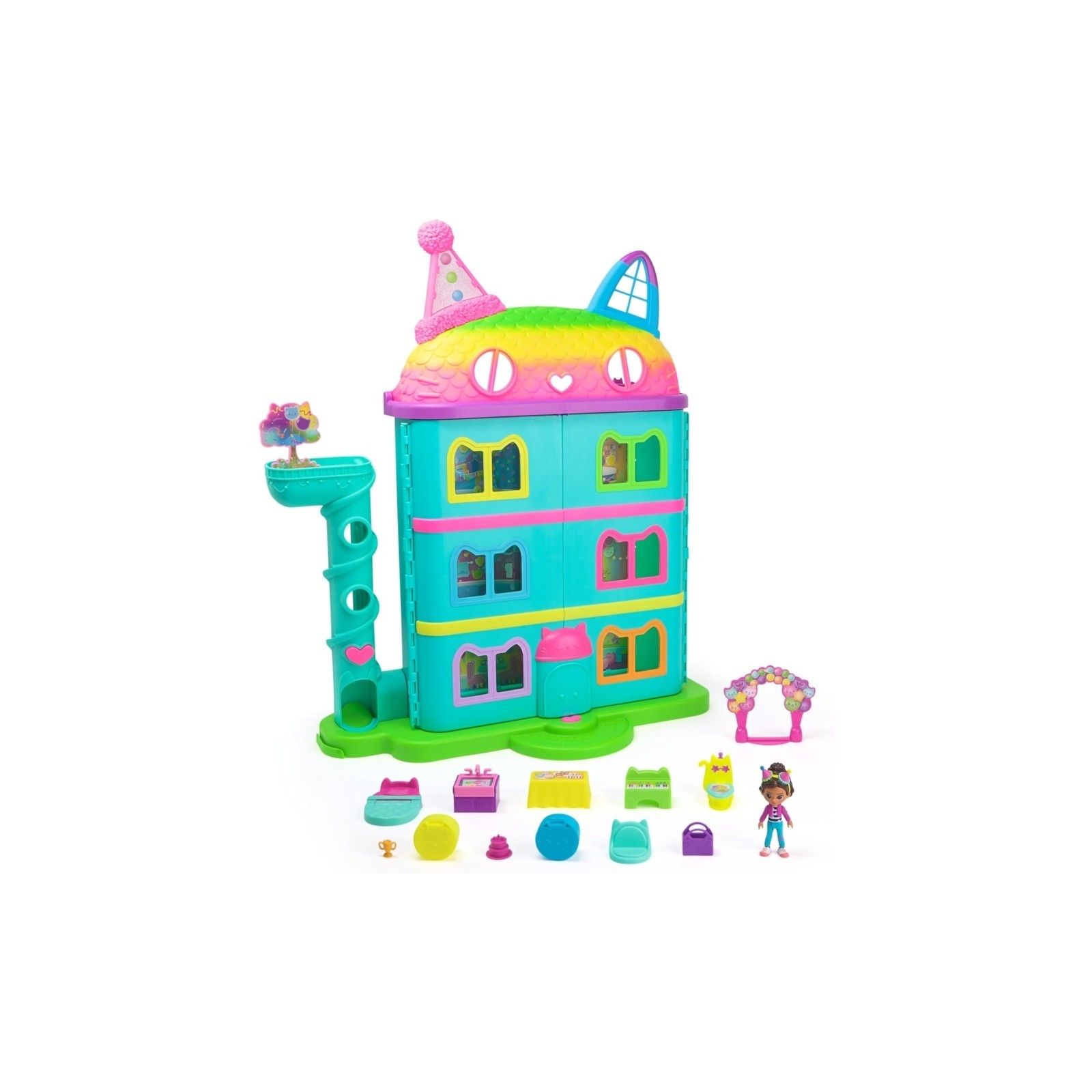 Gabby's Dollhouse, la nuova magica casa delle bambole Celebration con accessori ed effetti sonori per bambine dai 3+ anni - Spi