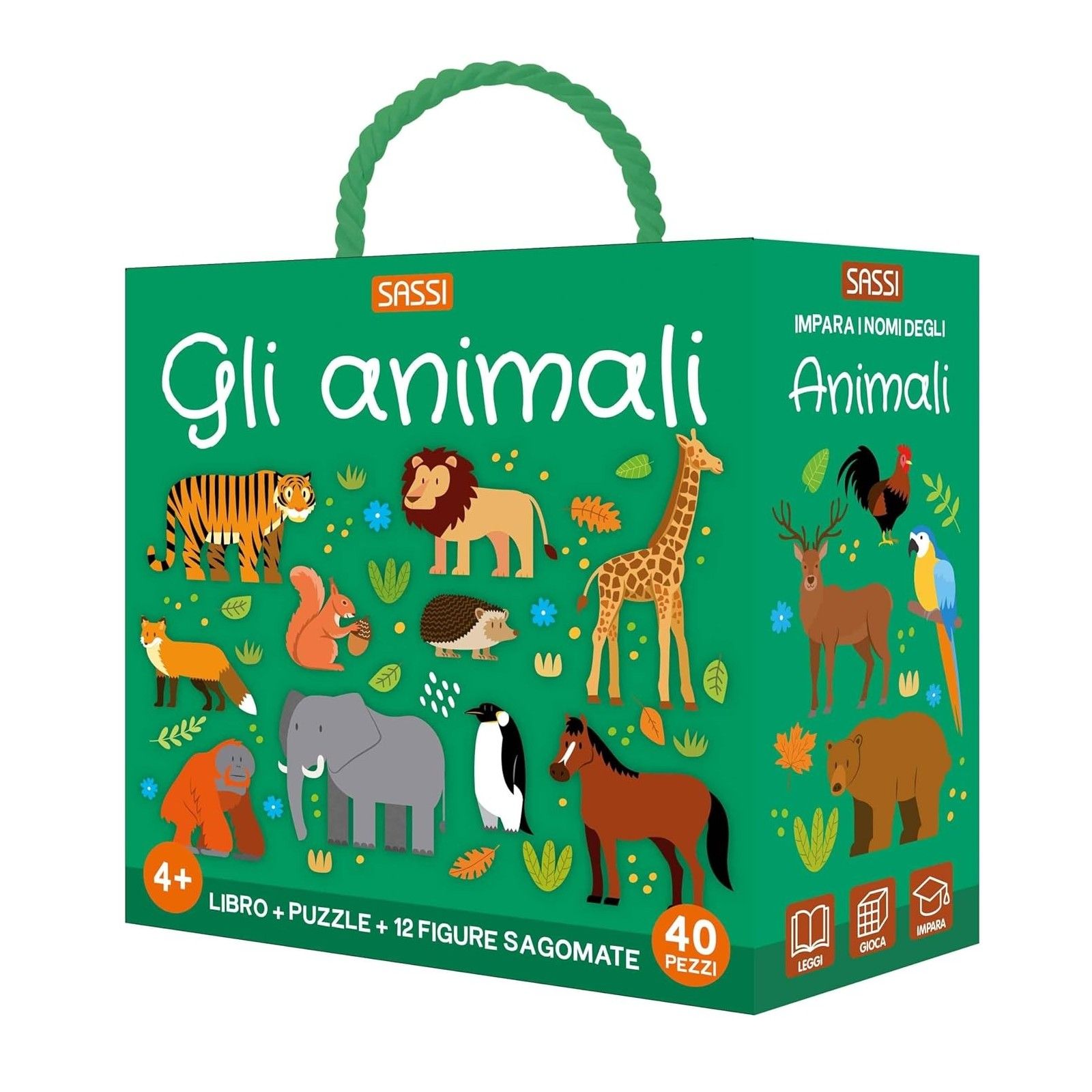 Animali. Q-box. Ediz. a colori. Con puzzle