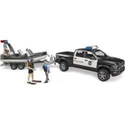 RAM 2500 Police Pickup, L+S Module, trailer, boat,2figures