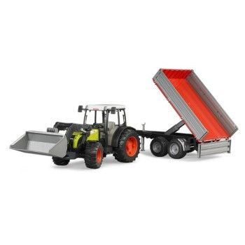 Claas Nectis 267 F with front loader and tipping trailer-MODELING- TD Toys