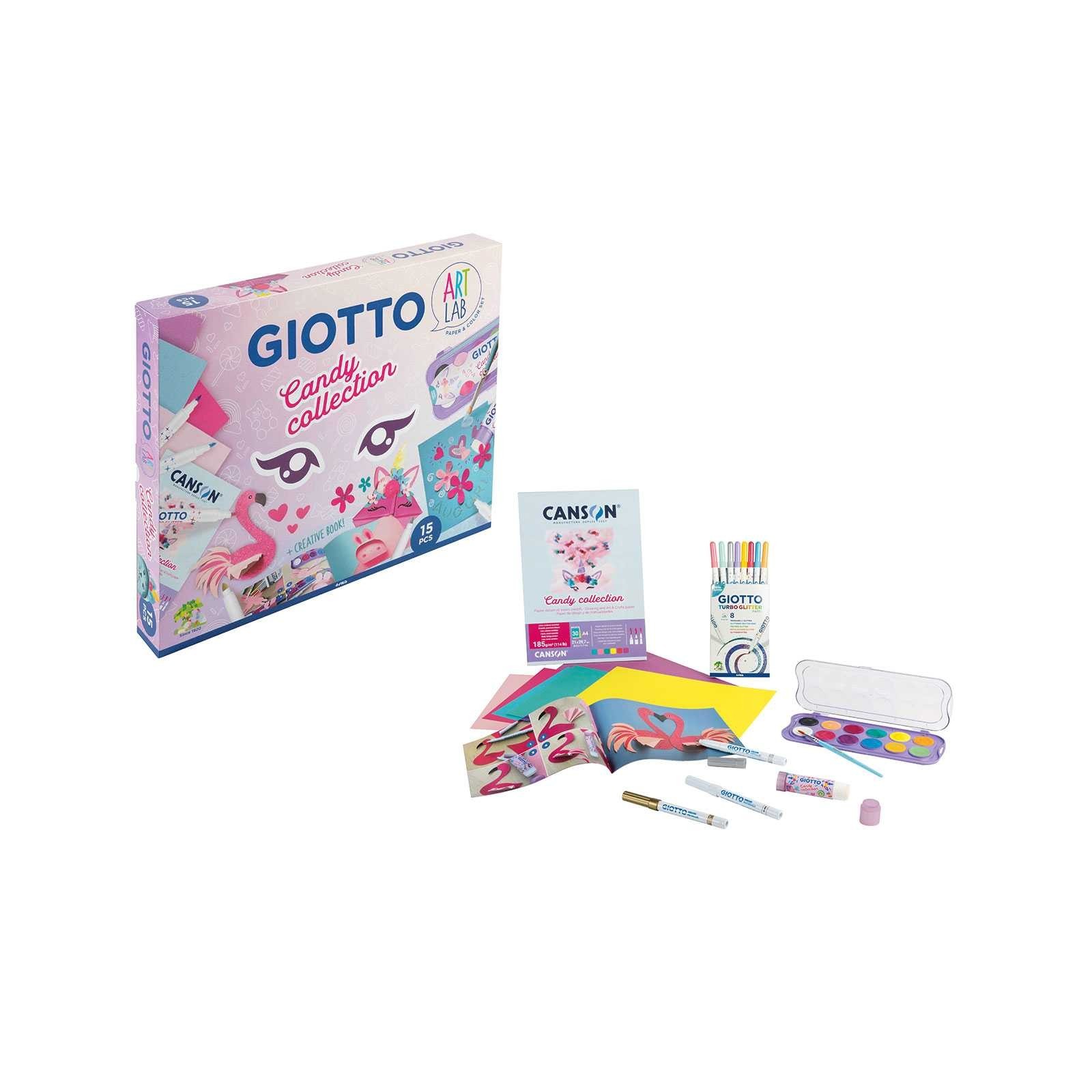 GIOCO CREATIVO GIOTTO ART LAB CANDY COLLECTION FILA-CREATIVI