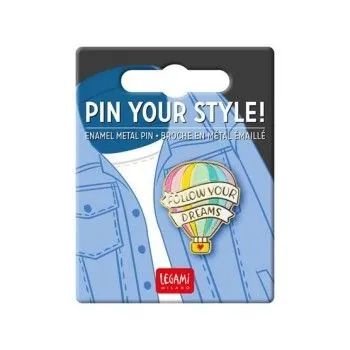 ENAMEL METAL PIN - PIN YOUR STYLE! - AIR BALLOON-HOME SWEET HOME- TD Toys