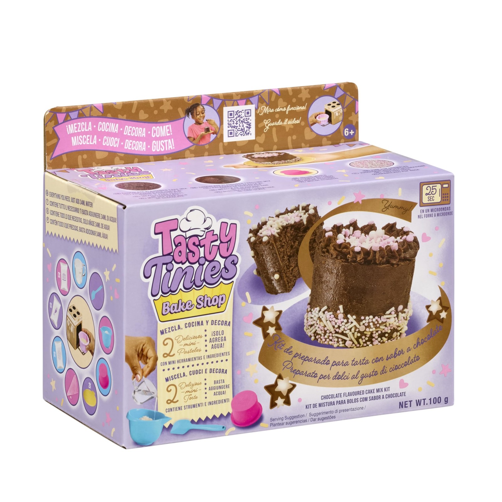 Tasty Tinies Cake Kit: Torta al Cioccolato, Glassa al Cioccolato-CHILD