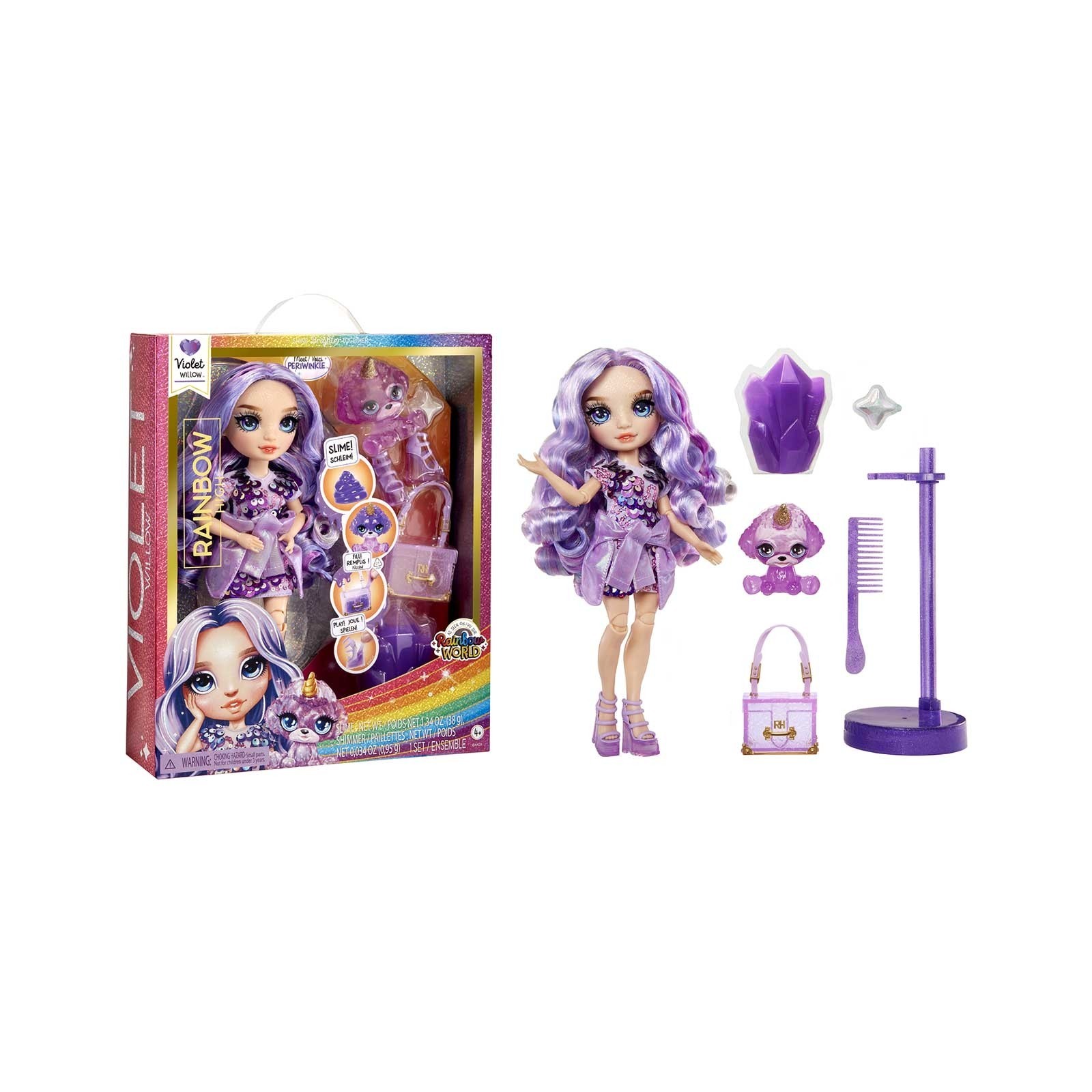 RAINBOW CLASSIC FASHION DOLL- VIOLET (PURPLE)120223-GIOCATTOLI PER BAMBINA