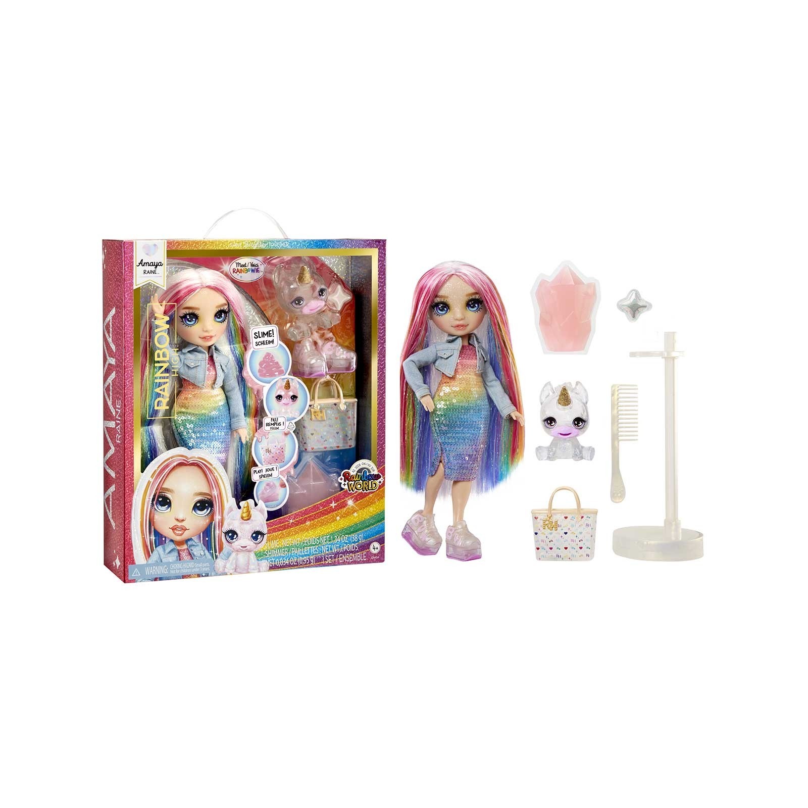 RAINBOW CLASSIC FASHION DOLL- AMAYA (RAINBOW)120230-GIOCATTOLI PER BAMBINA