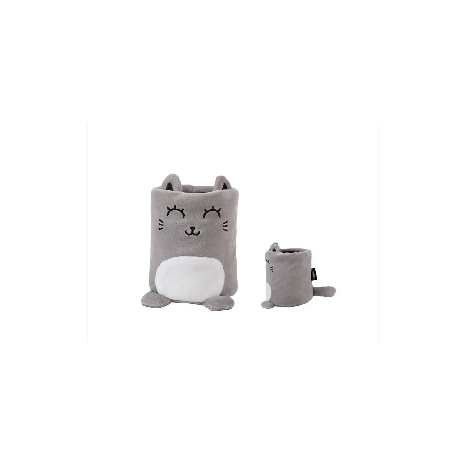 PORTAPENNE PLUSH GATTO GRIGIO-GADGET