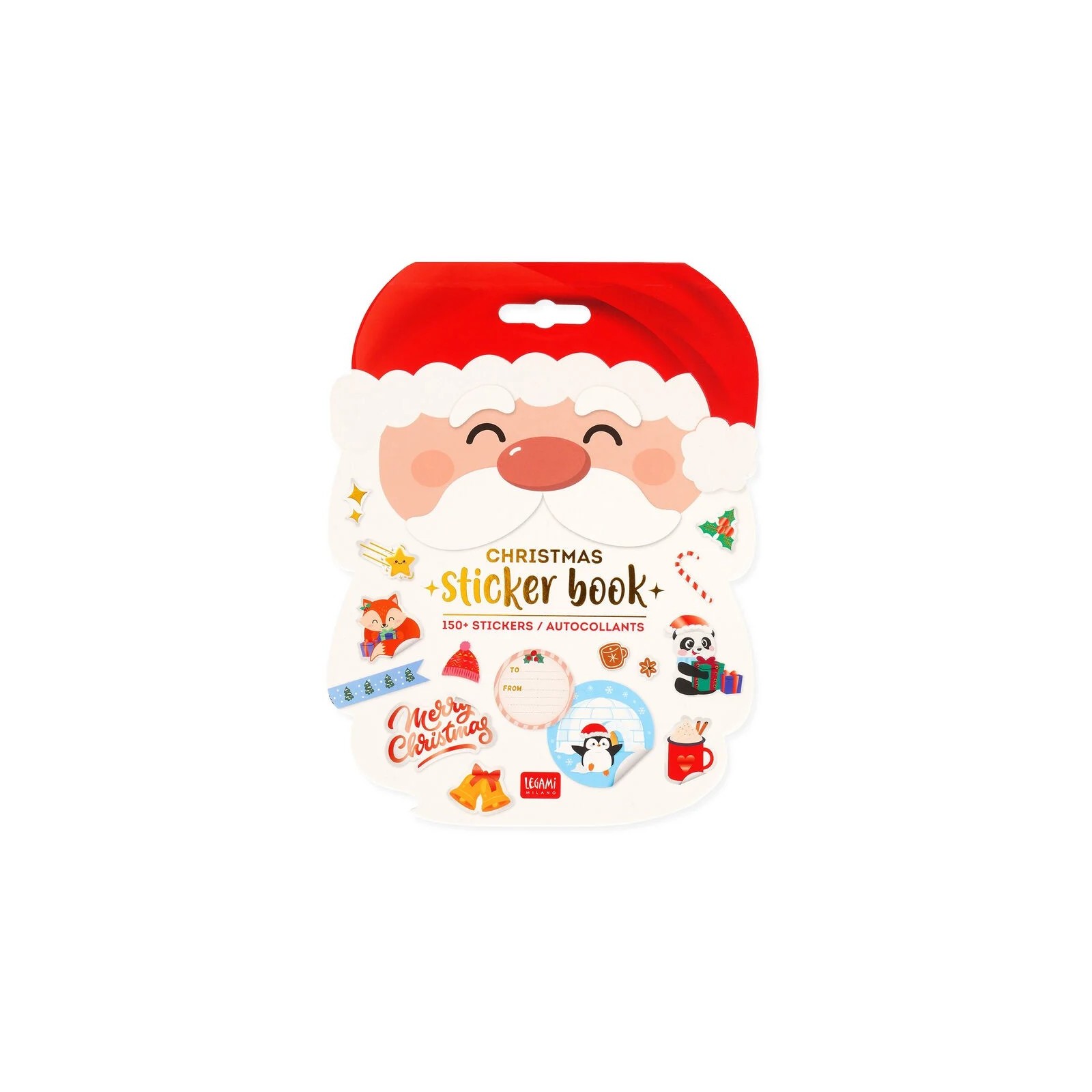 SET DI 150 STICKERS NATALIZI - SANTA CLAUS