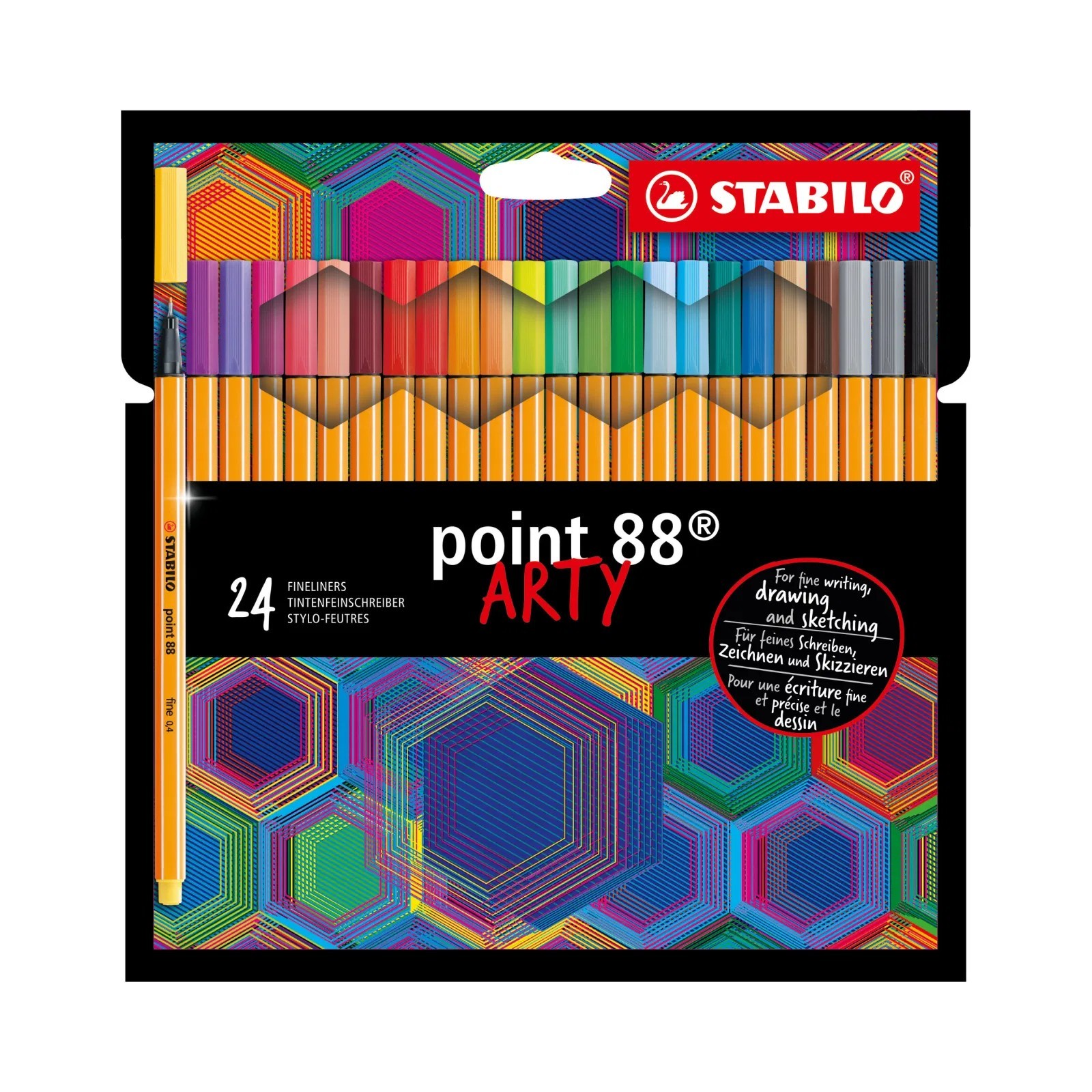 STABILO point 88 astuccio in cartone ARTY da 24 colori ass.