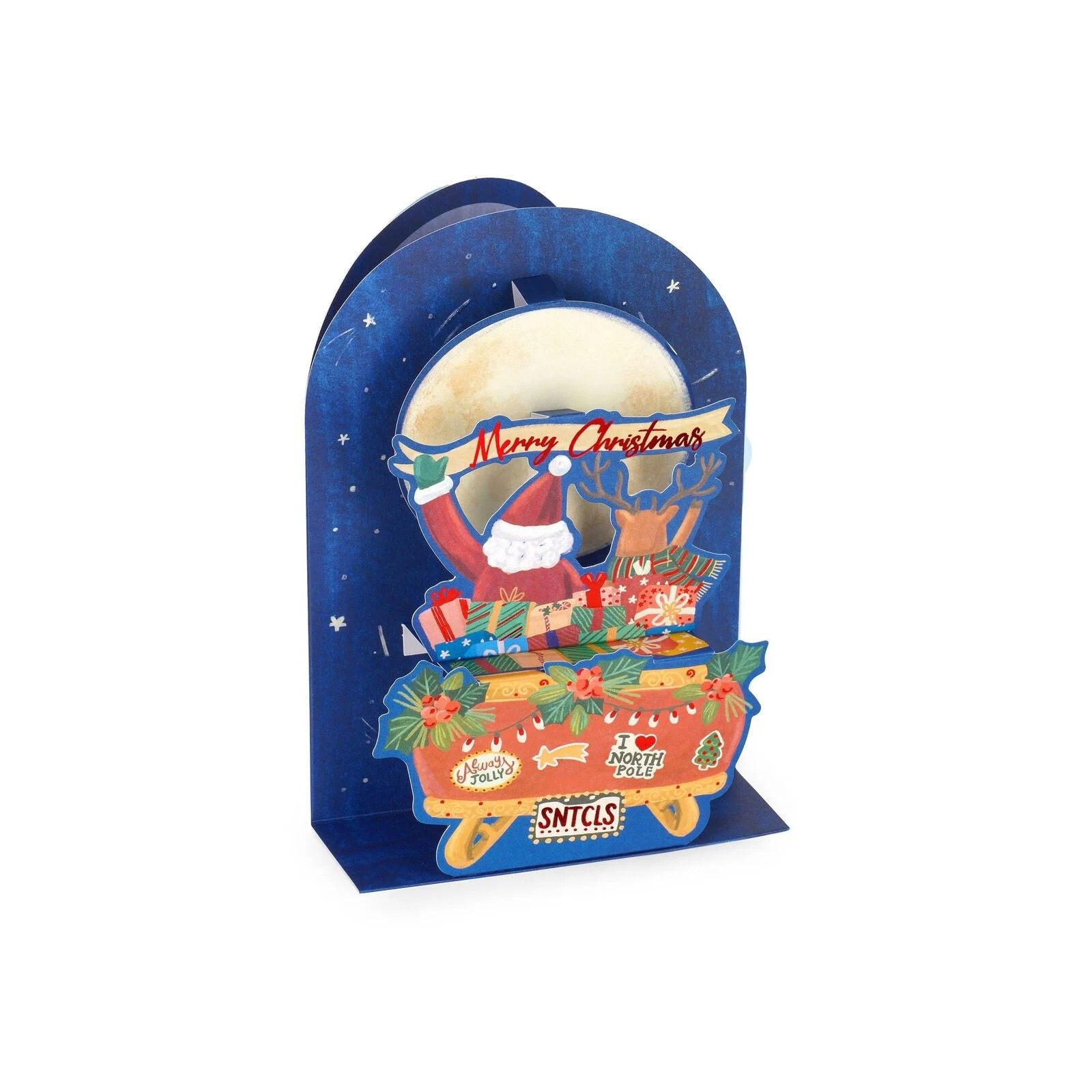 BIGLIETTO POP-UP - POP-UP GREETING CARD - SLEIGH