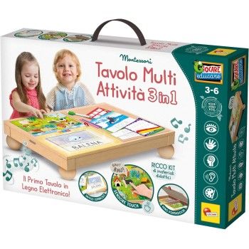 MONTESSORI LEGNO TAVOLO MULTI ATTIVITA' by LISCIANI GIOCHI | GIOCAT...