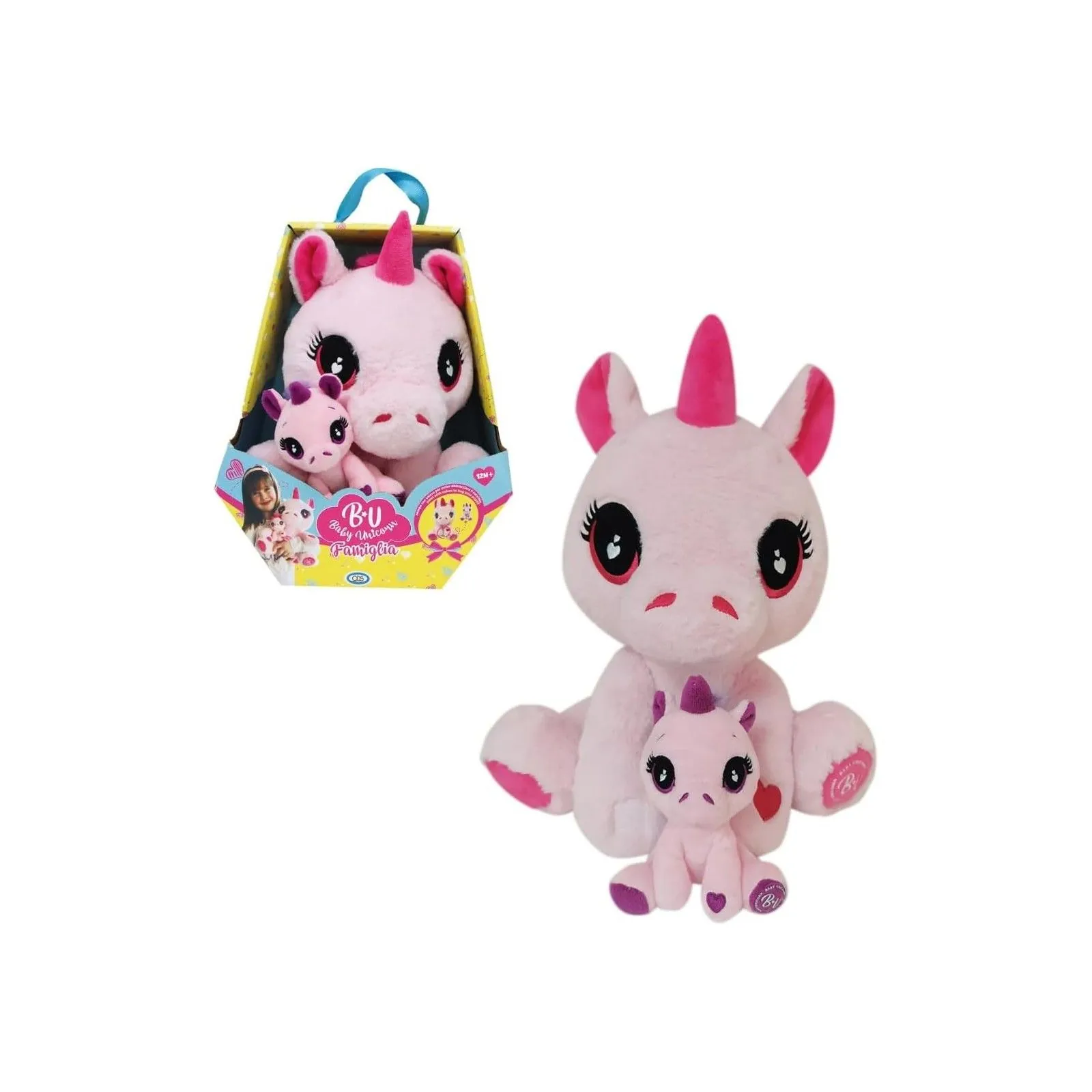 TD Toys|BABY UNICORN - LA FAMIGLIA UNICORNO PELUCHE8017293435565