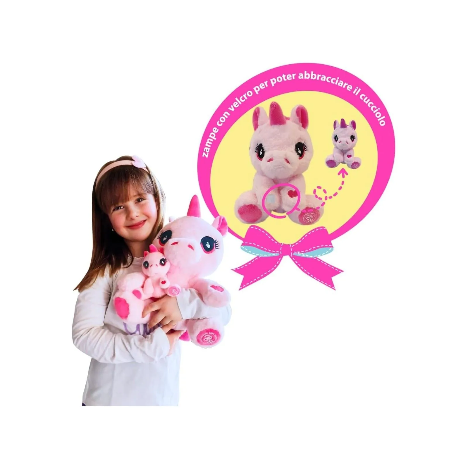 TD Toys|BABY UNICORN - LA FAMIGLIA UNICORNO PELUCHE8017293435565