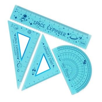 SET DI GEOMETRIA - YOU RULE! - SPACE by LEGAMI MILANO | STATIONERY ...