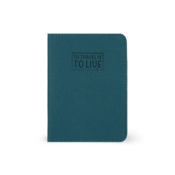 PORTA PASSAPORTO - PASSPORT HOLDER - PETROL BLUE by LEGAMI MILANO |...