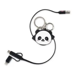 TD Toys|CAVO RICARICA 3 IN 1 RETRAT. - CHARGE 'N ROLL - PANDA8052694011239