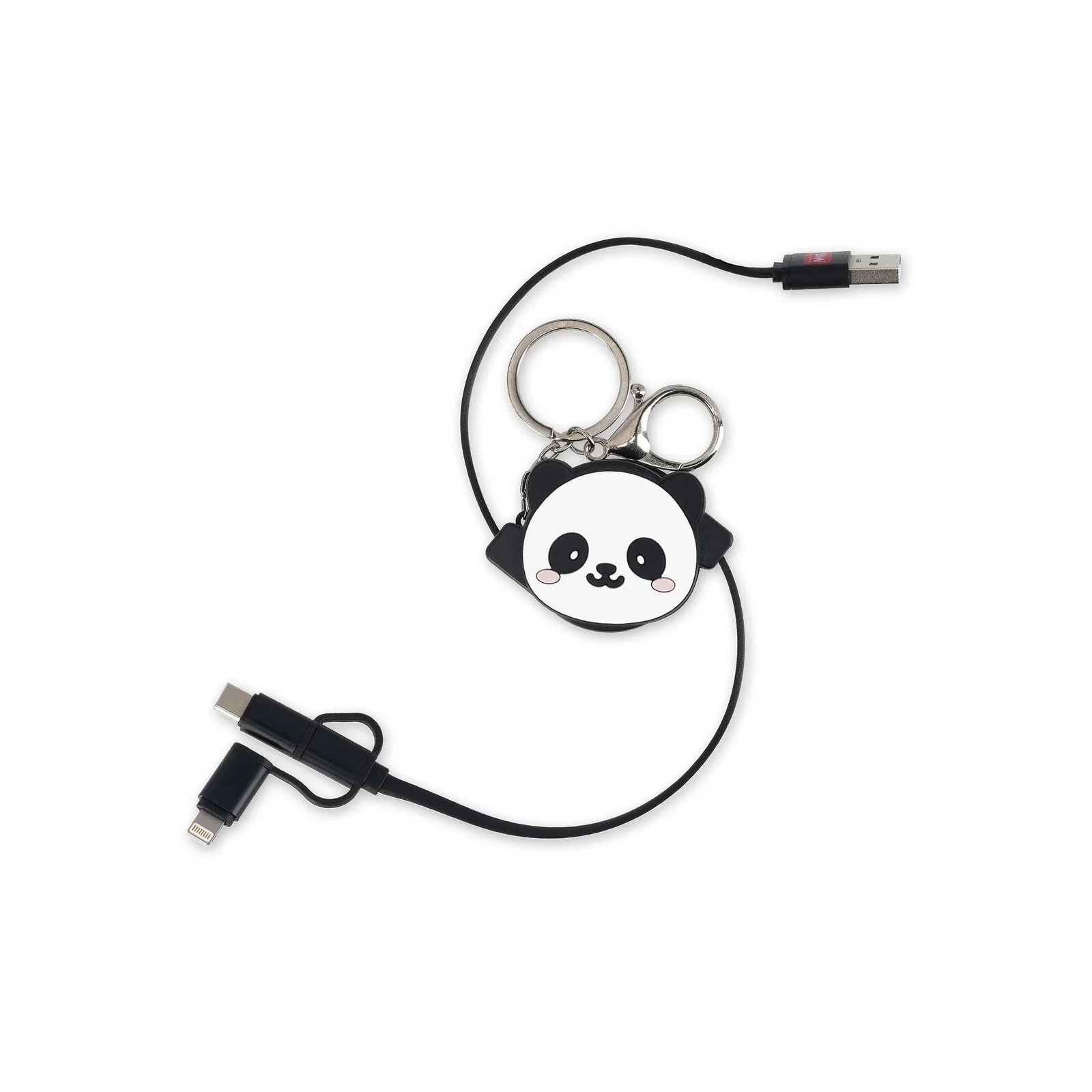 TD Toys|CAVO RICARICA 3 IN 1 RETRAT. - CHARGE 'N ROLL - PANDA8052694011239