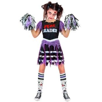 CHEERLEADER ZOMBIE (vestito, calze, pon pons) by WIDMANN | COSTUMES...