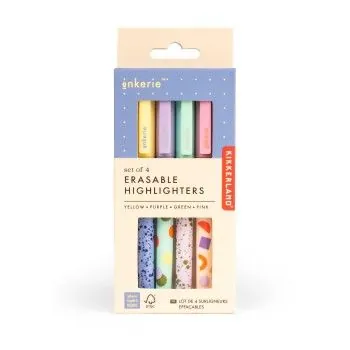 SET 4 EVIDENZIATORI CANCELLABILI KIKKERLAND-GADGETS- TD Toys